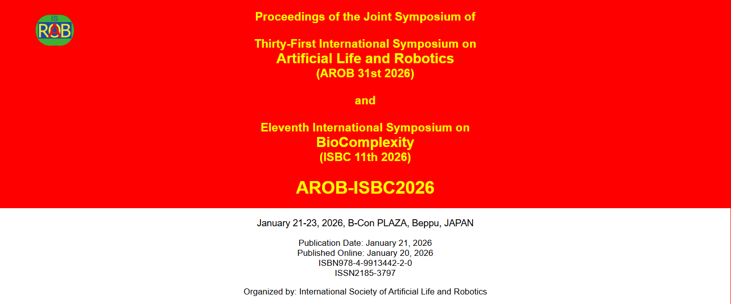 本研究室の研究成果について AROB 31st にて発表を行いました。